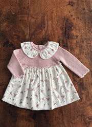 Knitted Wool Flowers Dress