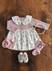 Knitted Wool Flowers Dress