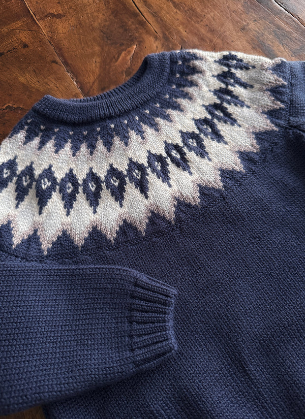 Jacquard Wool Blend Sweater
