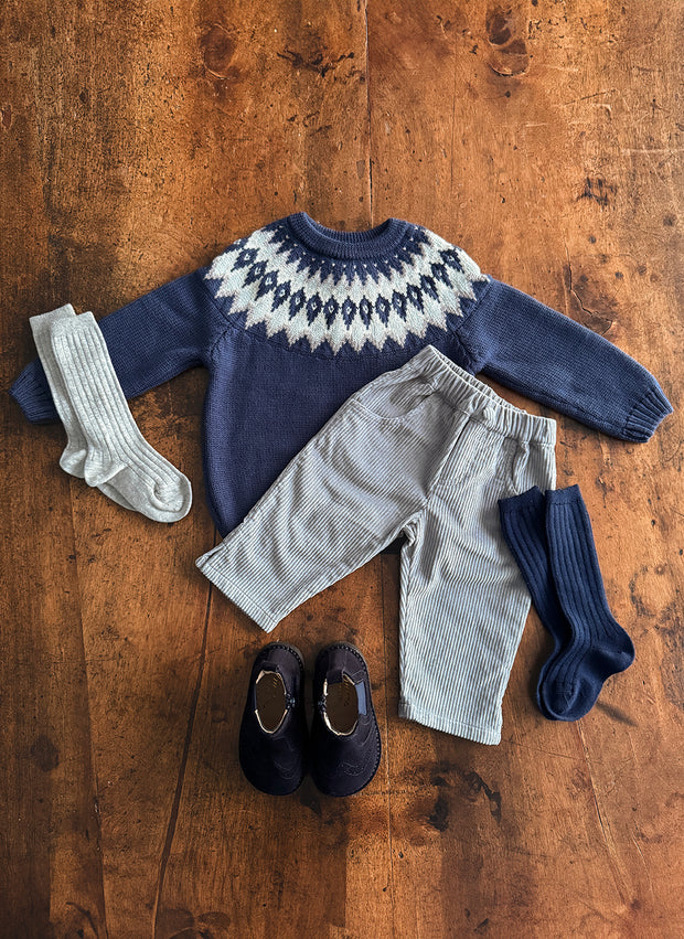 Jacquard Wool Blend Sweater