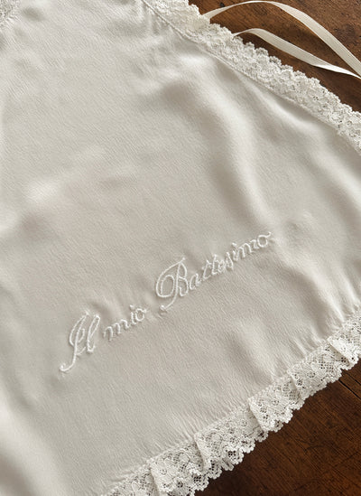 BAPTISMAL BIB SILK - Il Mio Battesimo