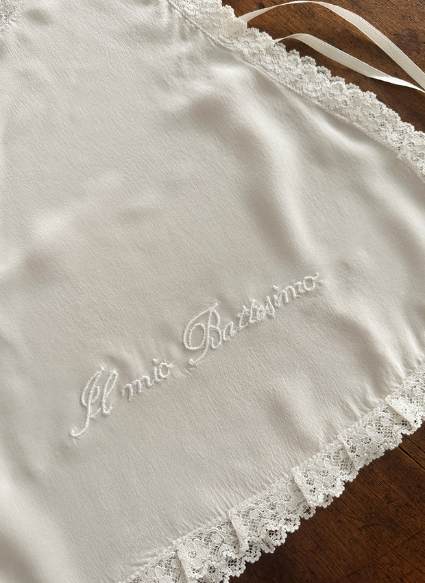 BAPTISMAL BIB SILK - Il Mio Battesimo