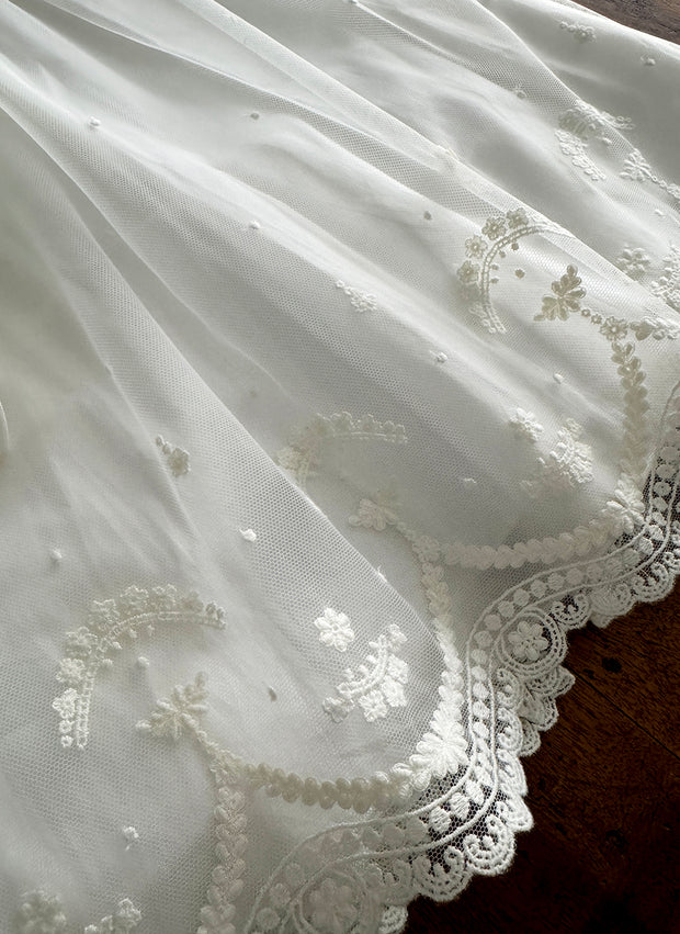 Lace Christening/Presentation Dress With Dots