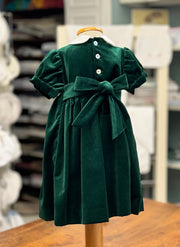 Handmade Smock Velvet Dress