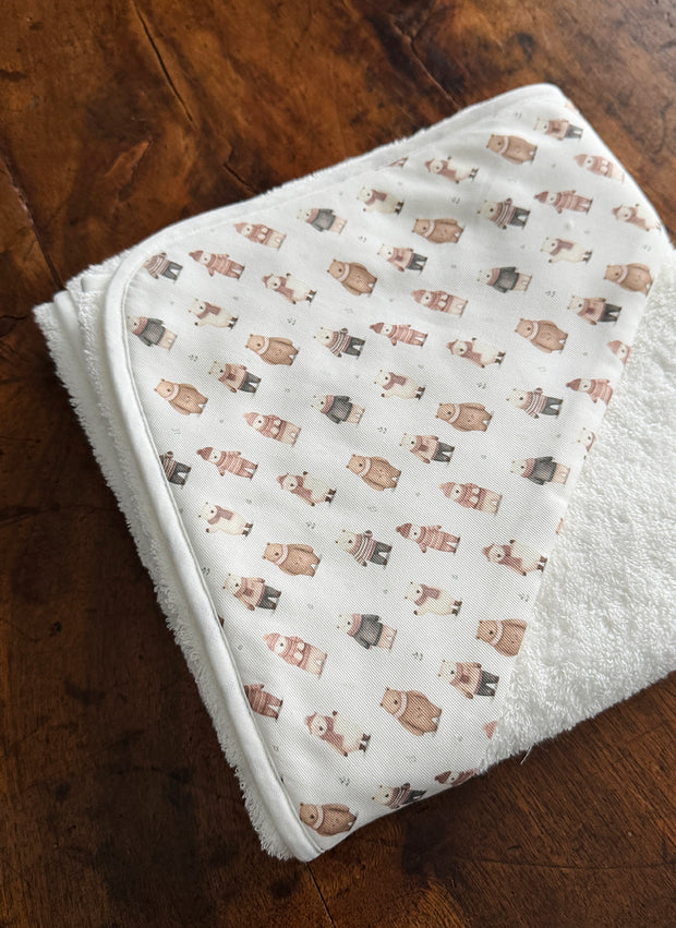 Hooded Towel - Teddy Bears