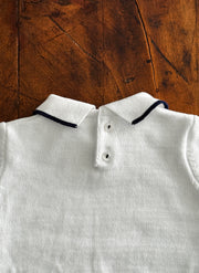 Set Due Pezzi a Righe in Maglia di Puro Cotone