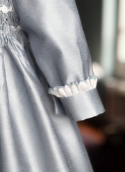 Celebration Dress for Girl With Smock - Handmade