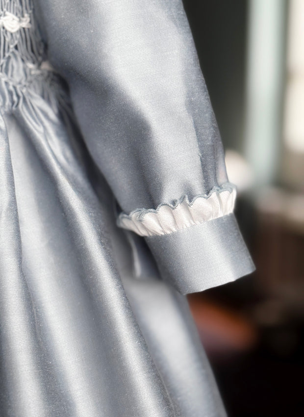 Celebration Dress for Girl With Smock - Handmade