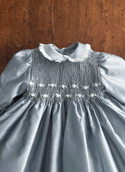 Celebration Dress for Girl With Smock - Handmade