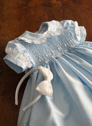 Celebration dress for girl with smock