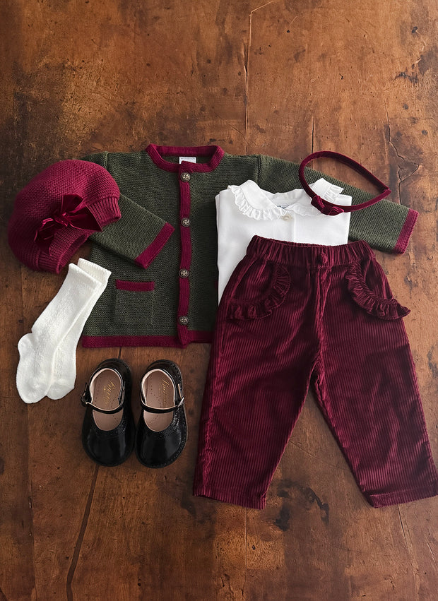 Elegant Wool Cardigan for Girls