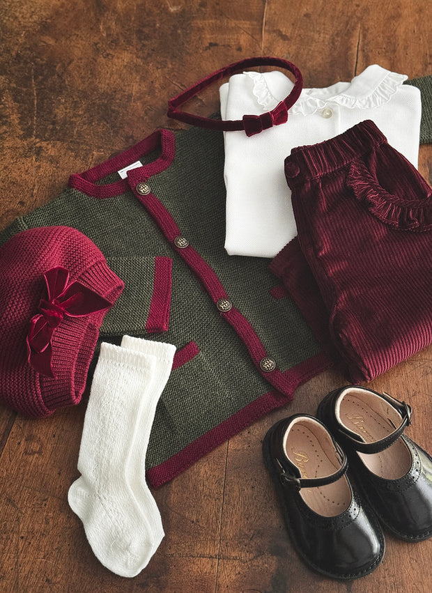 Elegant Wool Cardigan for Girls