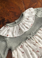 Knitted dress for baby girl