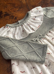 Knitted baby girl dress 