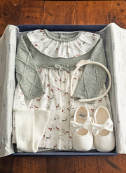 Knitted dress for baby girl