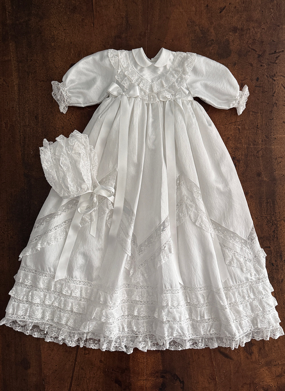 knee length dresses for ladies Long Christening Gown for Baby Boy Blessing Outfit Lace Baptism Gown Boy Dedication Outfit B001 (Ropones Para Bautizo) 100% Silk Dupioni 6-12 Months /