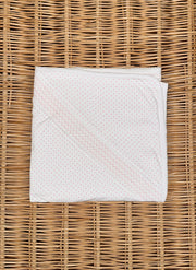 Jersey Blanket With Pois and Smock -  Light Pink