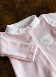 Chenille Sleepsuit for Baby Girl