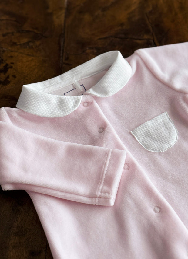 Chenille Sleepsuit for Baby Girl