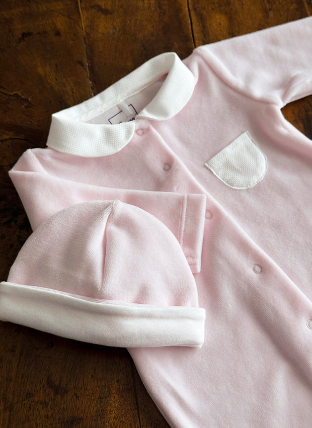 Chenille Sleepsuit for Baby Girl