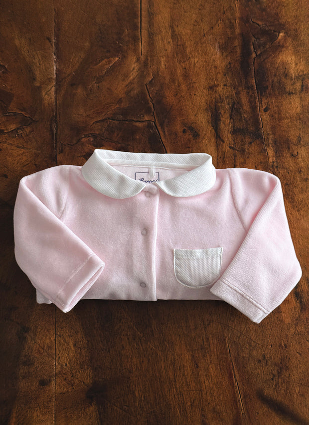 Chenille Sleepsuit for Baby Girl