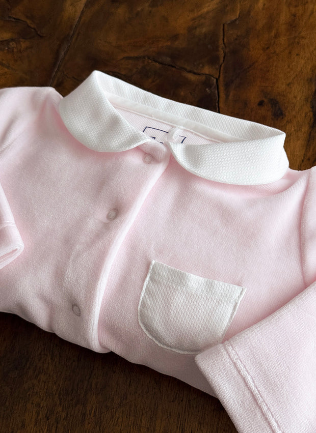 Chenille Sleepsuit for Baby Girl