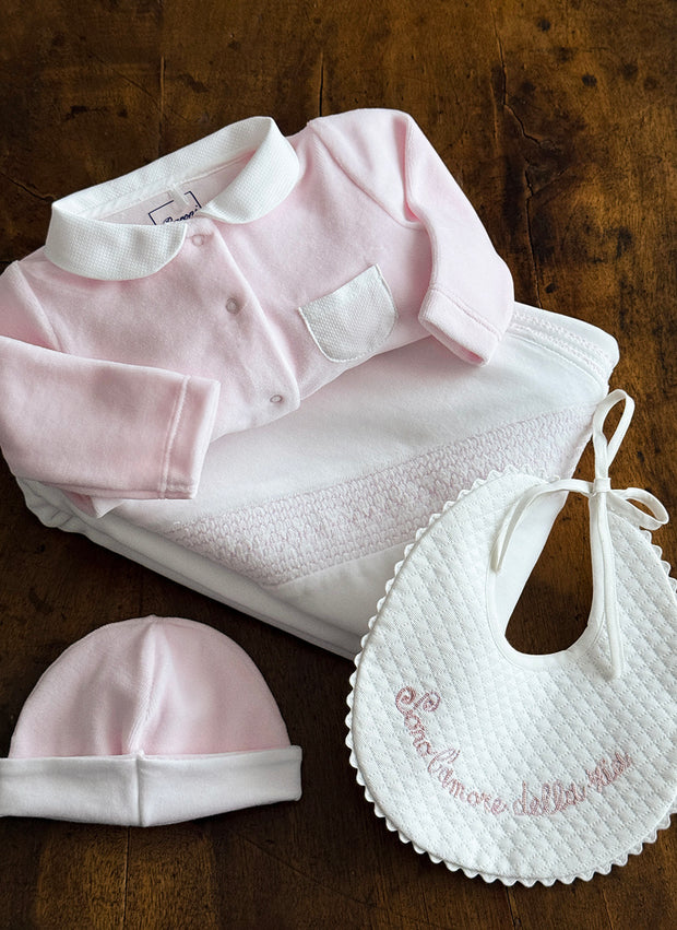 Chenille Sleepsuit for Baby Girl