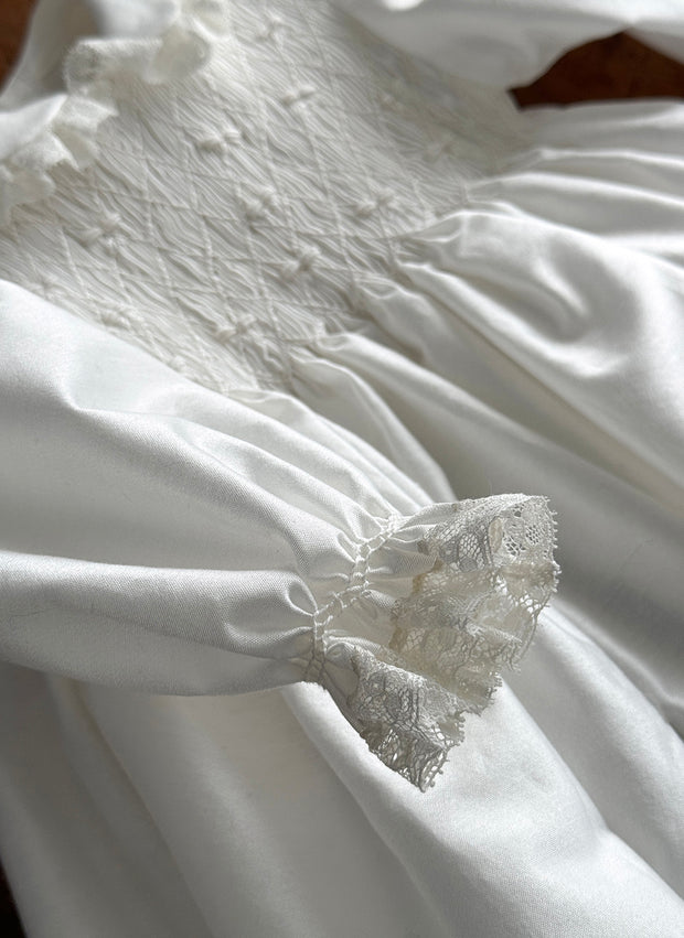 Lace and Smock Christening/Presentation Dress