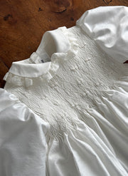 Lace and Smock Christening/Presentation Dress