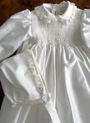 Lace and Smock Christening/Presentation Dress