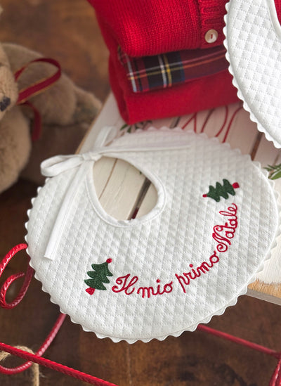 First Christmas Bib - Italian