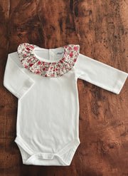 Body Con Colletto a Fiori