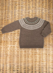 Vintage Jacquard Wool Sweater
