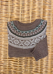 Vintage Jacquard Wool Sweater