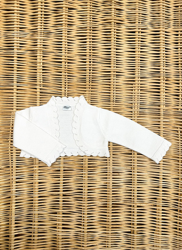 Cropped Cardigan Pure Cotton
