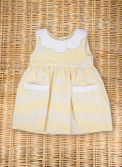 Vestito righe gialle