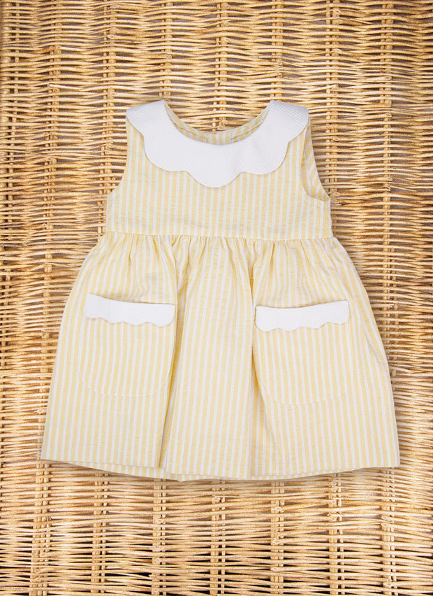 Vestito righe gialle