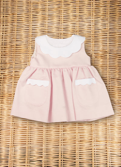 Vestito smerlato rosa