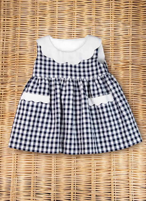 Vestito a quadretti blu