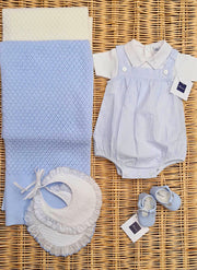 Short sleeve body with piquet collar - Baby boy baroni firenze