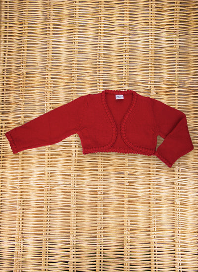 Cropped Pure Wool Cardigan