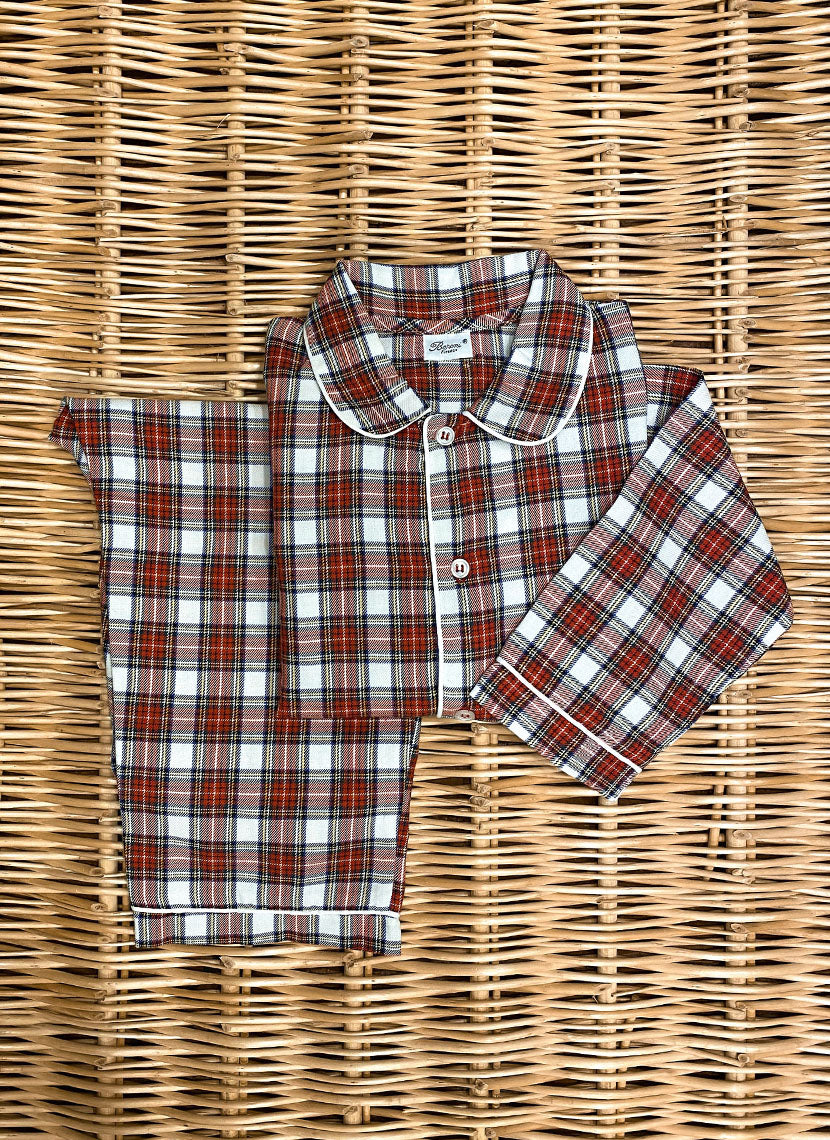 Pigiama Bimbo E Bimba TARTAN 8/9 ANNI In Flanella By Maestri Cotonieri Pigiama Bimbo E Bimba TARTAN 8/9 ANNI In Flanella By Maestri Cotonieri
