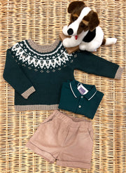 Jacquard Wool Sweater