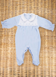 Scalloped Chenille Sleepsuit