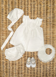 White linen Girl Set