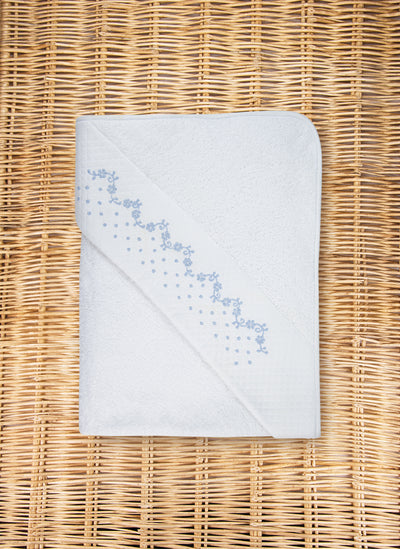 Flowers & Pois Hooded Towel