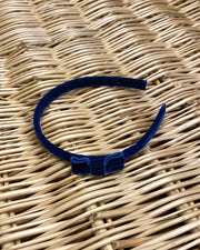 Velvet Hairband - Blue