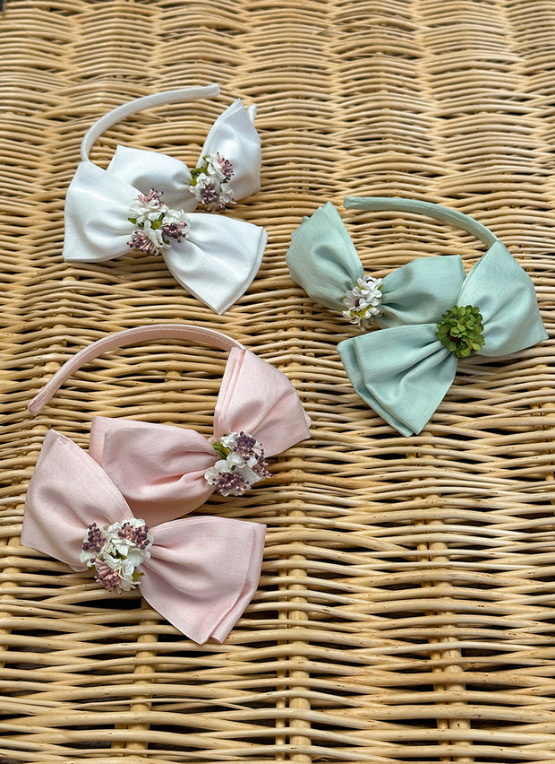 Flowers Bow Clip