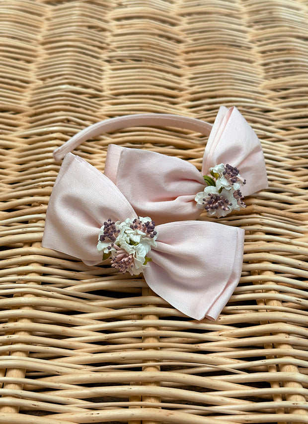 Flowers Bow Clip