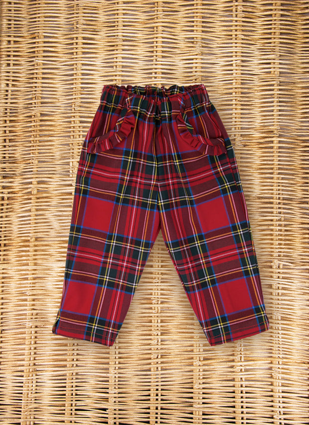 Pantaloni lunghi scozzese bimba